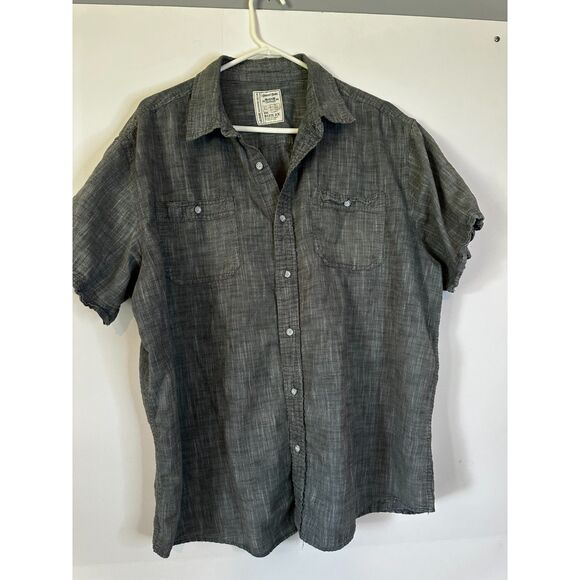 Colours Alexander Julian Mens Shirt 2X Gray Short Sleeve Casual Button Front - Picture 1 of 7